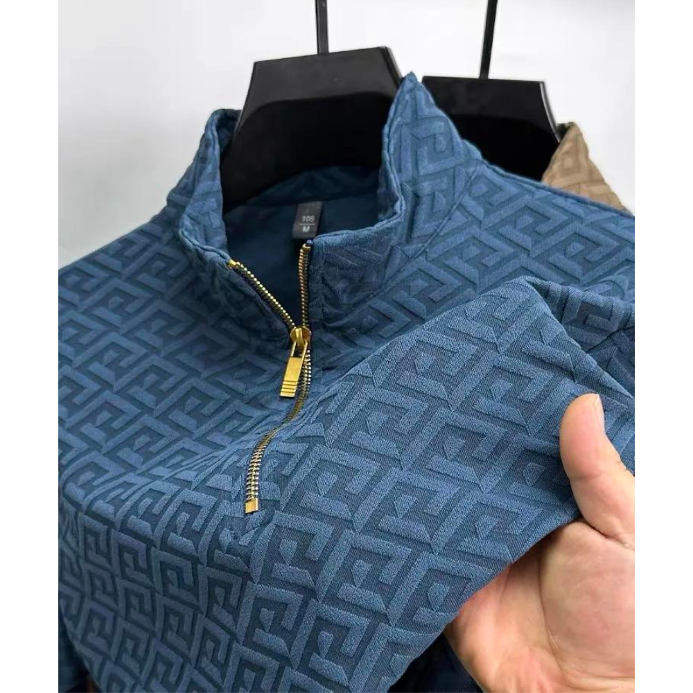 Paolo Uccello Kaschmirpullover mit Reißverschluss