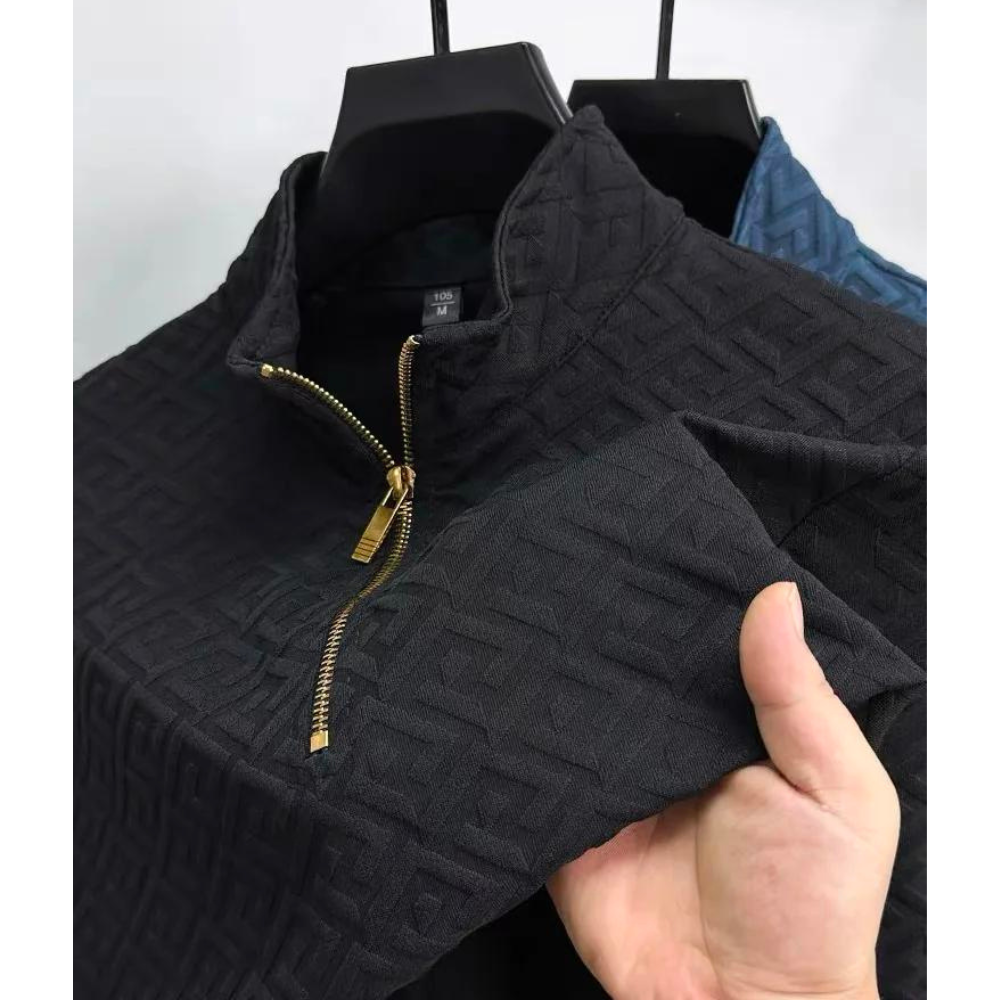 Paolo Uccello Kaschmirpullover mit Reißverschluss
