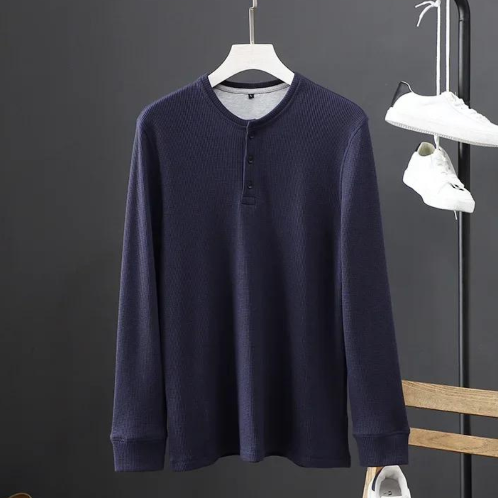 Vinthentic Signature Waffel-Langarmshirt