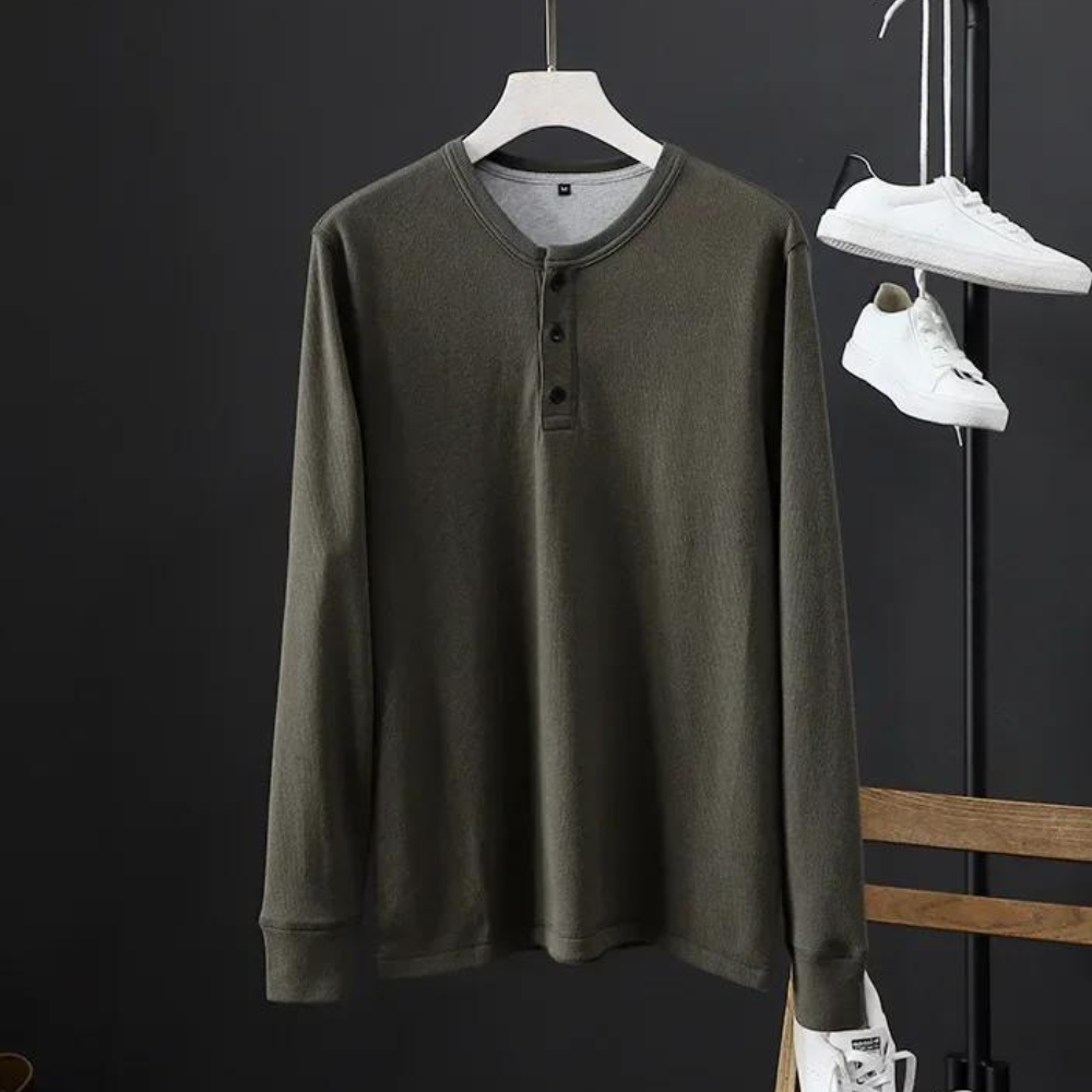 Vinthentic Signature Waffel-Langarmshirt