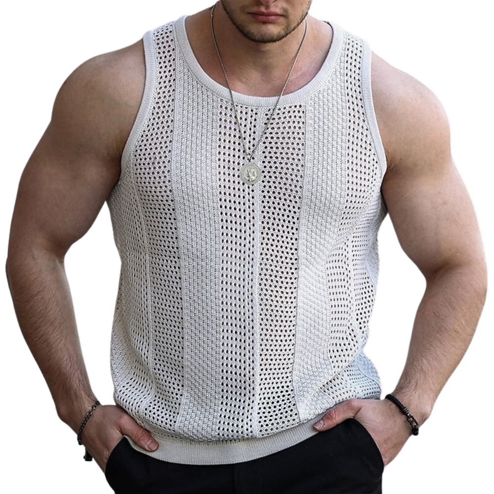 Débardeur en maille pour homme Vinthentic Rocco