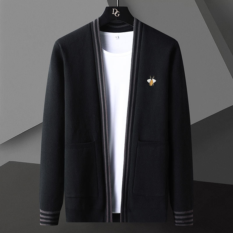 Beehive designer-cardigan til mænd