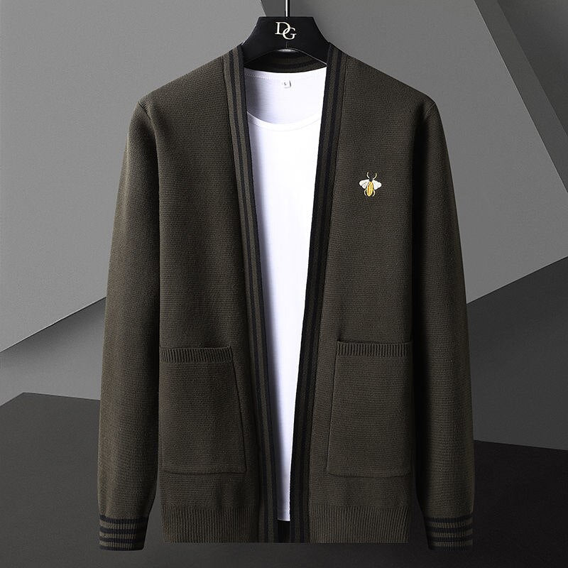 Beehive designer-cardigan til mænd