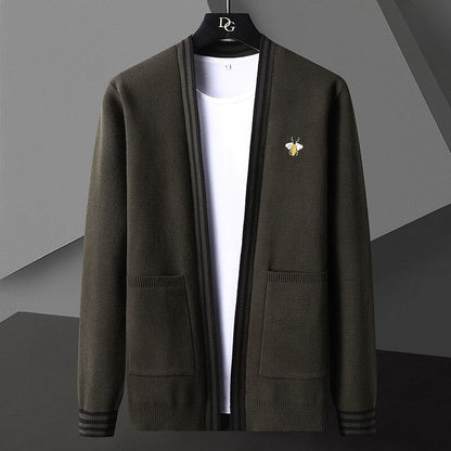 Beehive designer-cardigan til mænd