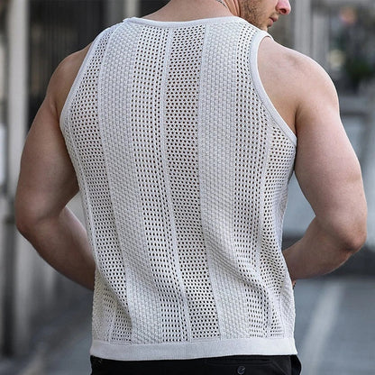 Débardeur en maille pour homme Vinthentic Rocco