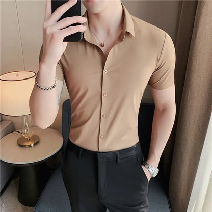 Chemise à manches courtes pour homme Henri Valliere