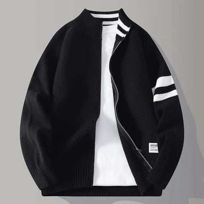 Pull en maille zippé