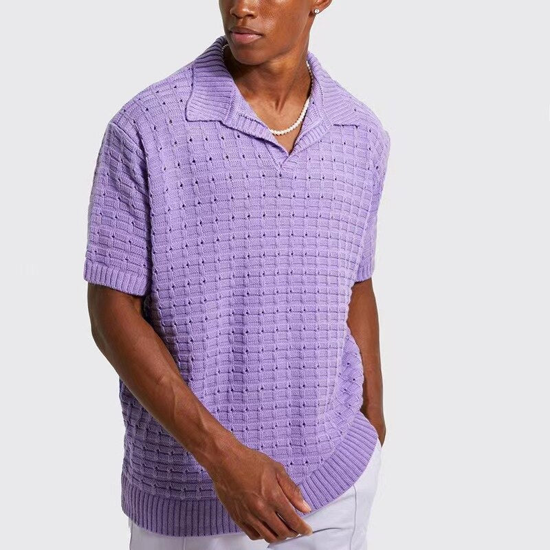 Polo en maille pour homme Vinthentic Giovani