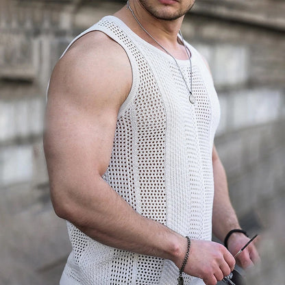 Débardeur en maille pour homme Vinthentic Rocco