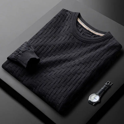 Pullover premium in tessuto waffle Raffaello