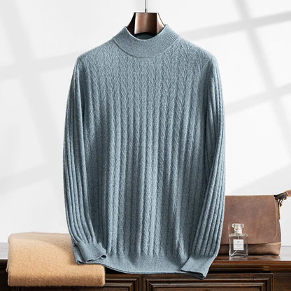 Apollo kashmirbluse med høj hals