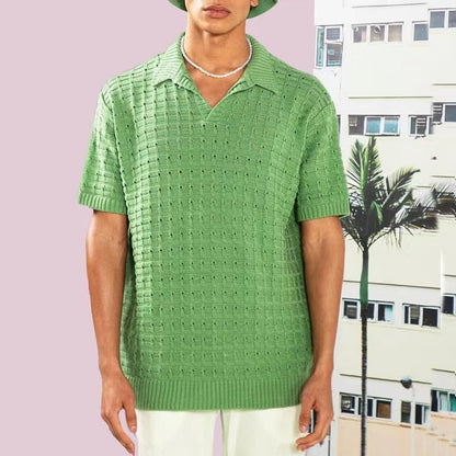 Polo en maille pour homme Vinthentic Giovani