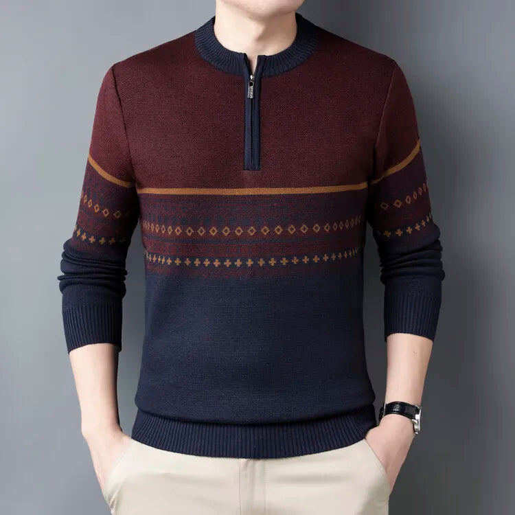 Sanzio Signature Strickpullover mit Reißverschluss