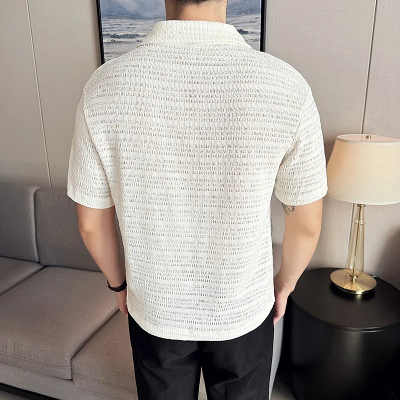 Jules Chéret-strikket poloshirt