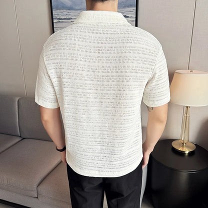 Jules Chéret-strikket poloshirt
