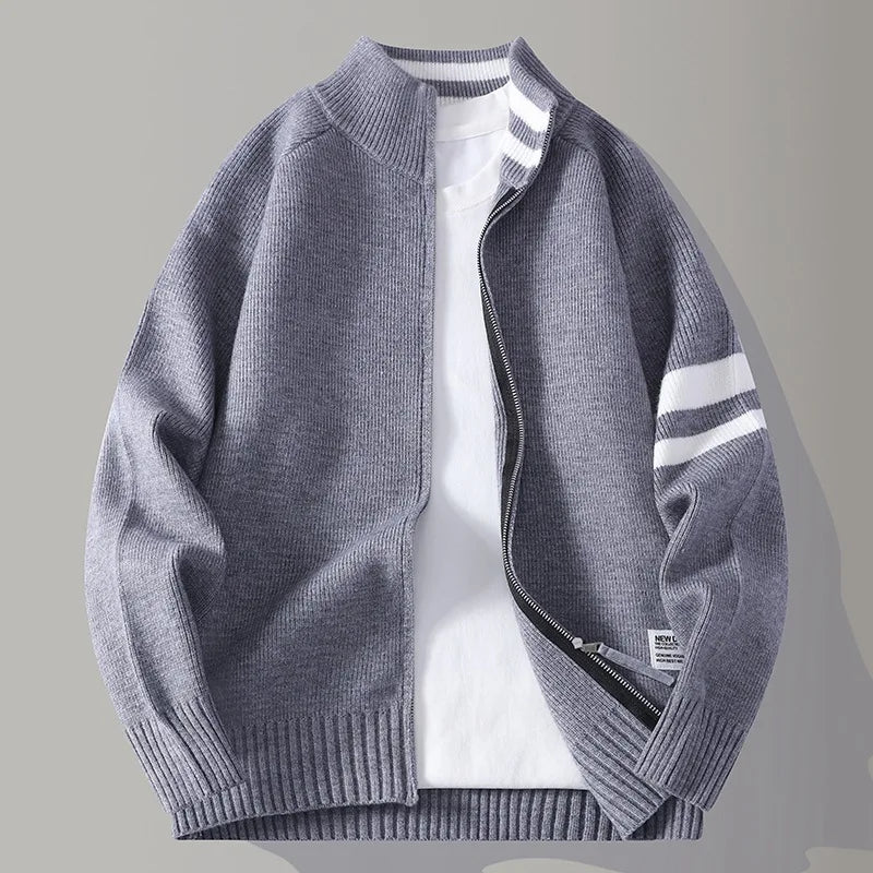 Pull en maille zippé