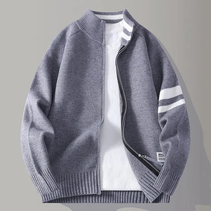 Pull en maille zippé