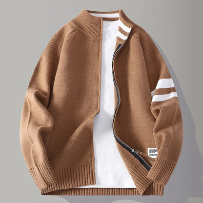 Pull en maille zippé
