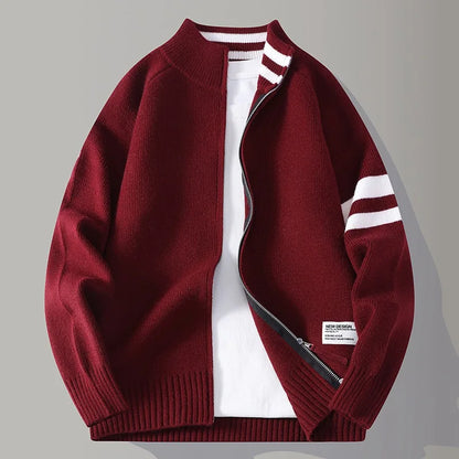 Pull en maille zippé