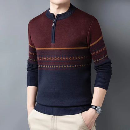 Sanzio Signature Strickpullover mit Reißverschluss
