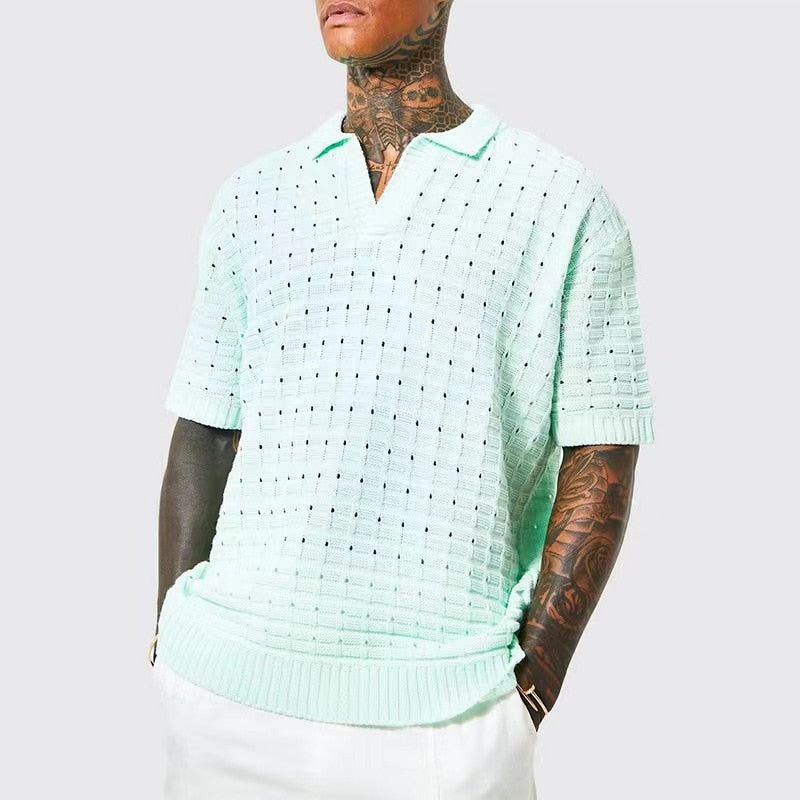 Polo en maille pour homme Vinthentic Giovani