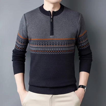 Sanzio Signature Strickpullover mit Reißverschluss