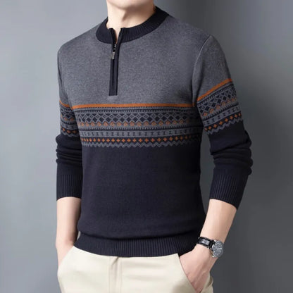 Sanzio Signature Strickpullover mit Reißverschluss