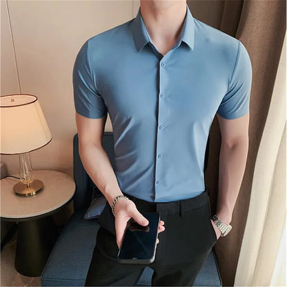 Chemise à manches courtes pour homme Henri Valliere