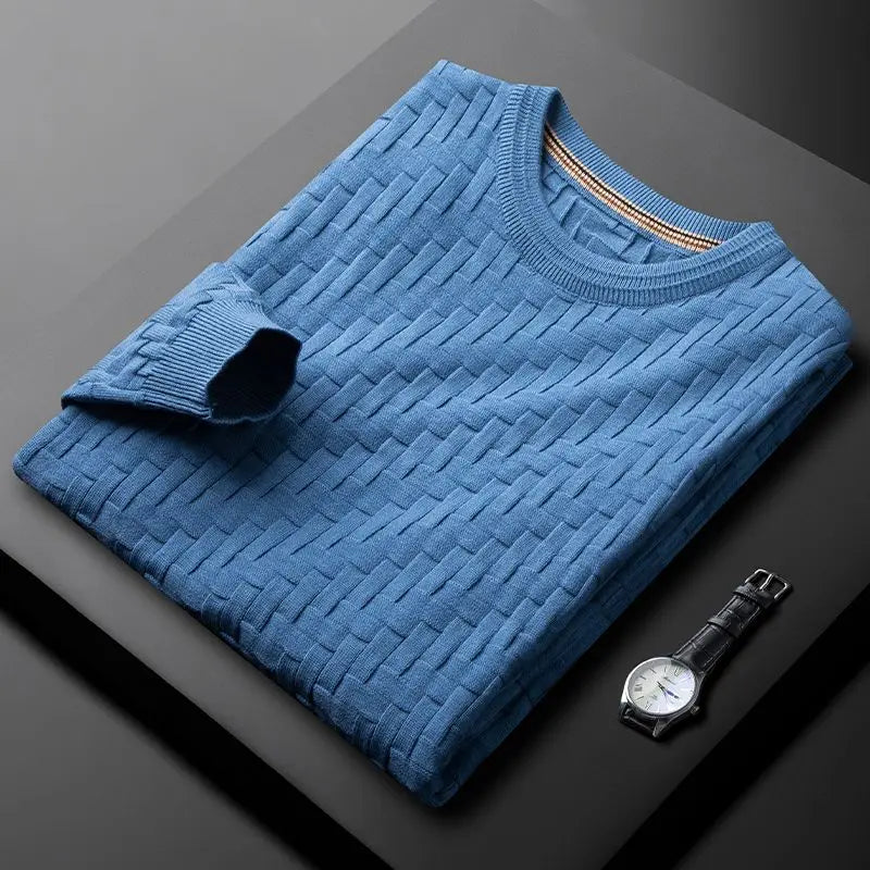 Pullover premium in tessuto waffle Raffaello