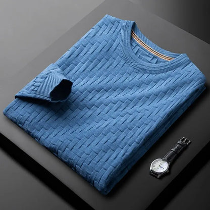 Pullover premium in tessuto waffle Raffaello