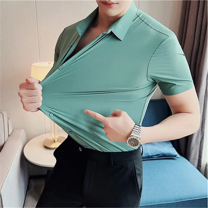 Chemise à manches courtes pour homme Henri Valliere