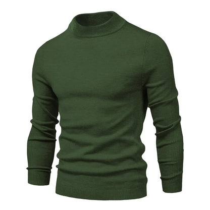 Alessio Moro Men Slim Fit Turtleneck Sweater Warm Winter Knit Pullover