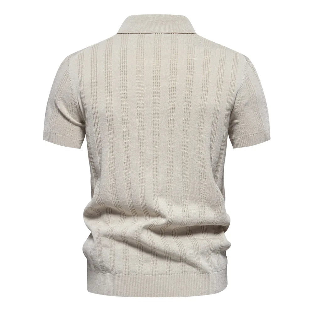 Leon Bonnat Knitted Polo Shirt