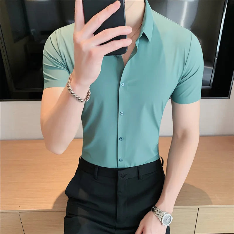 Chemise à manches courtes pour homme Henri Valliere