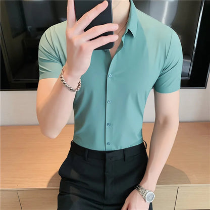 Chemise à manches courtes pour homme Henri Valliere