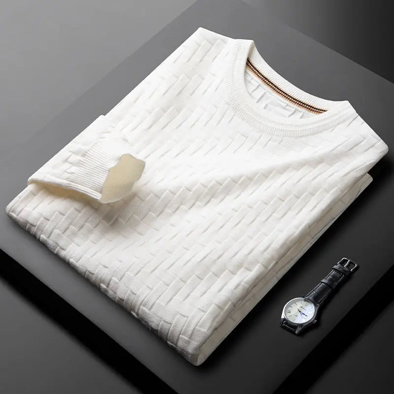 Pullover premium in tessuto waffle Raffaello