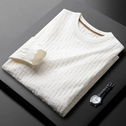 Pullover premium in tessuto waffle Raffaello