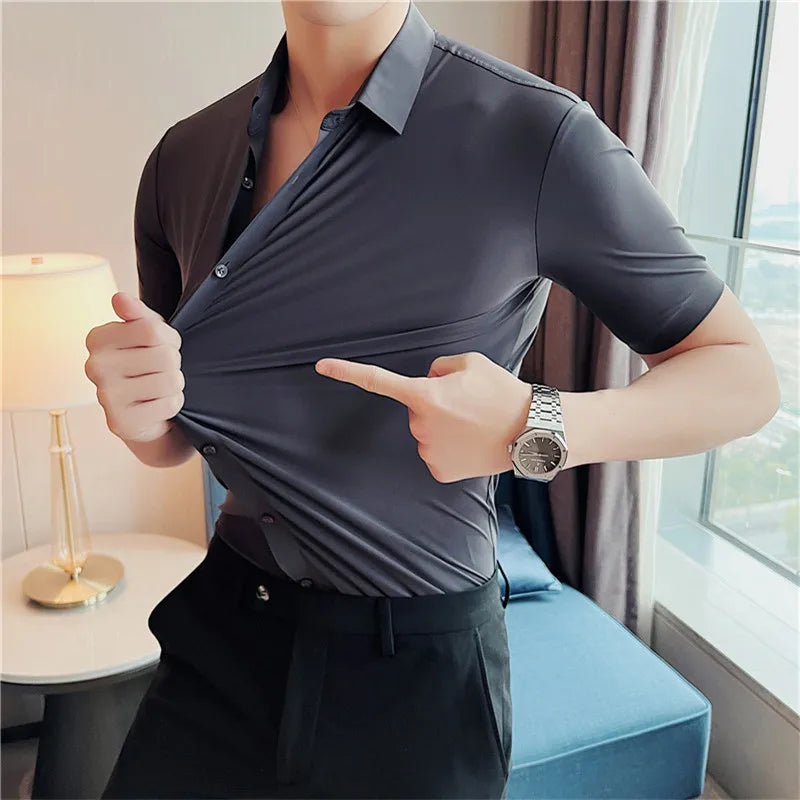 Chemise à manches courtes pour homme Henri Valliere