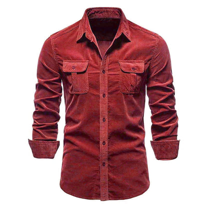 Vinthentic Divito Men's Corduroy Button-up Shirt
