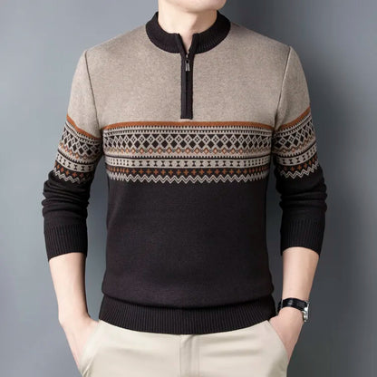 Sanzio Signature Strickpullover mit Reißverschluss