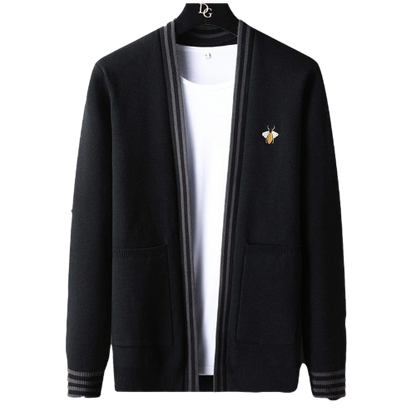 Beehive designer-cardigan til mænd
