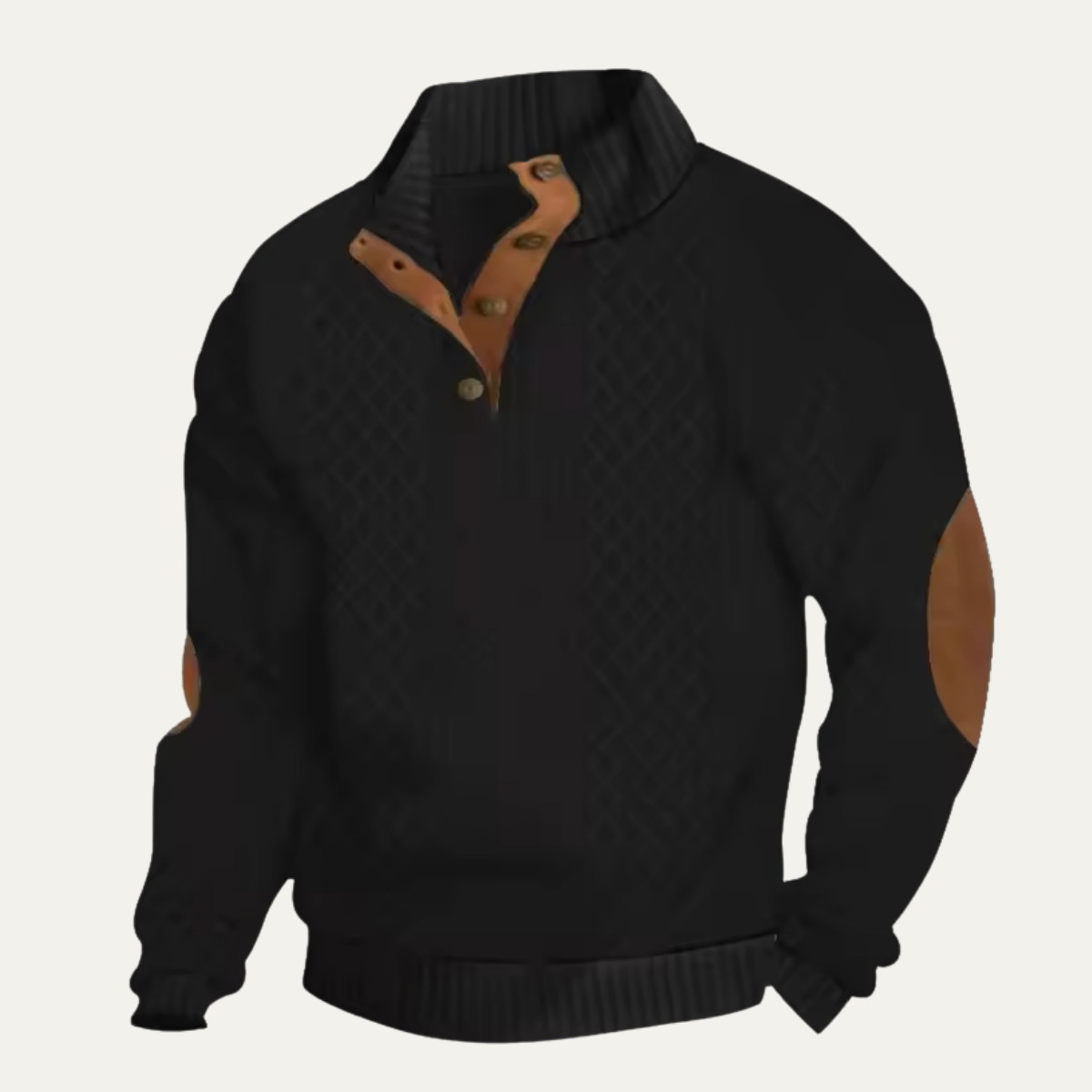 Cardigan a trecce con bottoni sul davanti