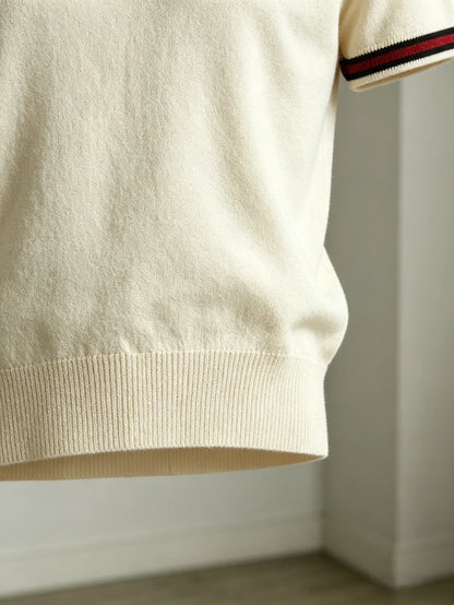 Chemise en maille à manches courtes pour homme, blanche, légère et professionnelle