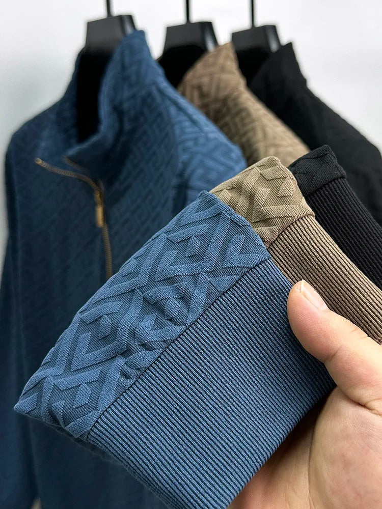 Paolo Uccello Kaschmirpullover mit Reißverschluss