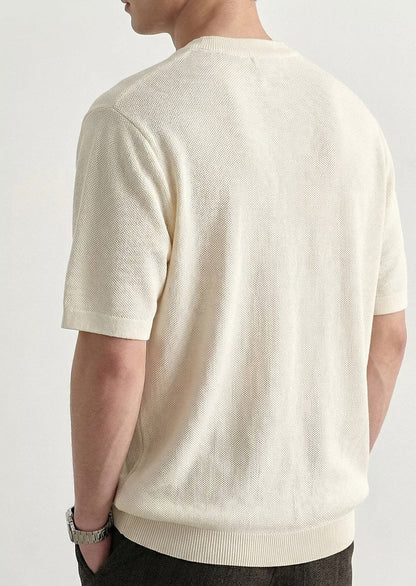Polo à coupe décontractée et texture structurée
