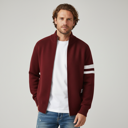 Pull en maille zippé