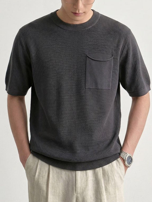 Polo à coupe décontractée et texture structurée