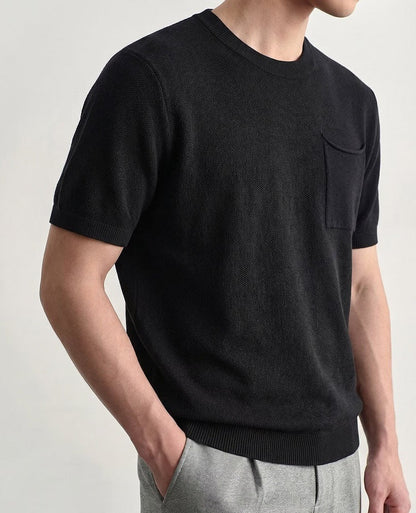 Polo à coupe décontractée et texture structurée