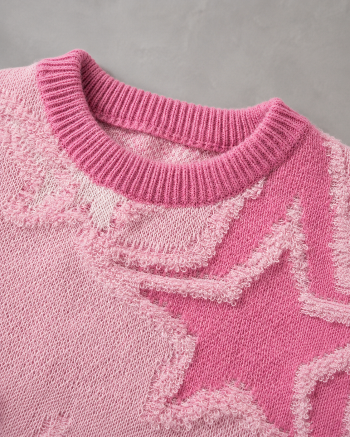 Men's Textured Star Knit Sweater Relaxed Fit