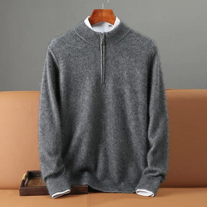 Giuliano Bugiardini kashmirsweater med lynlås